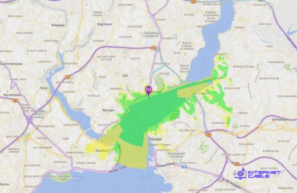 Optimum internet Coverage Map